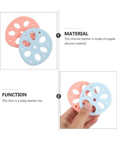 Healifty 2pcs Silicone Baby Teethers for Boys and Girls - Teething Toys for Infants - Soothing Hand Grip Molar Nursing Sensory Chew Jewelry Toy - Kids Teething Relief - Buy Online on GoSupps.com