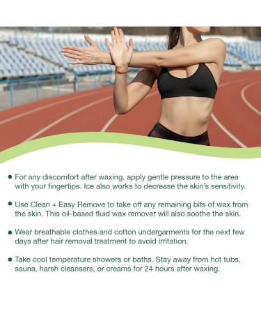 Clean + Easy After Wax Remover with Wheat Germ Oil - Post Waxing Cleanser 16 oz - Buy Online on GoSupps.com