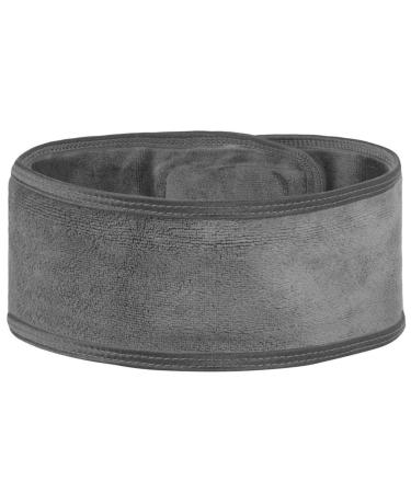 Queta Adjustable Hair Band for Makeup - Terry Cloth Cosmetic Headband Set (3pcs) - Gray - Hair Protection with Velcro Fastener - Buy Online on GoSupps.com