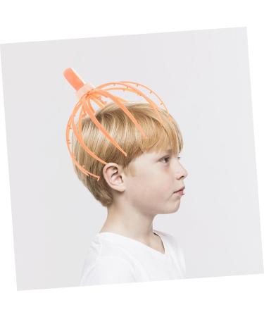 Beavorty Octopod Steel Head Massager - Handheld Claw Massage Tool for Ultimate Head Relief - Durable 21x15x15cm Orange Design - Buy Online on GoSupps.com