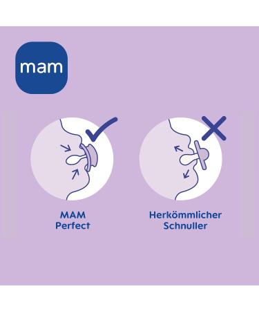 Mam Perfect Day & Night Pacifier Set - Tooth-Friendly Glow-in-the-Dark Baby Pacifiers (6-16 Months) - Eco-Friendly Silicone with Box - Bear & Elephant Design - Buy Online on GoSupps.com