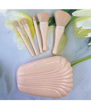 Powder Foundation Shell Beauty Tools Daily Use With Mirror Box Makeup Brush(Light Skin Tone) - Buy Online on GoSupps.com