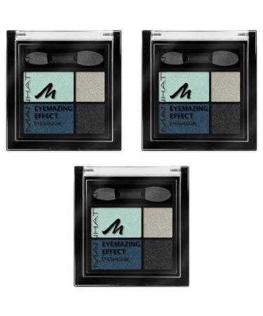Manhattan Eyemazing Effect Eyeshadow-make-up pallet made of four shimmering eyeshadow colors for Smokey Eyes-Color Pool Party 78k-3 x 5g 78k Pool Party 15 G (1 SPALL)