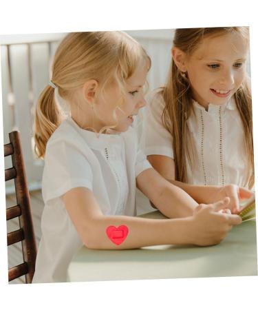 Beaupretty Heart Stickers Bandages - 10pcs Heart-Shaped Portable Patches for Protection | Breathable Bandages for All Ages - Buy Online on GoSupps.com