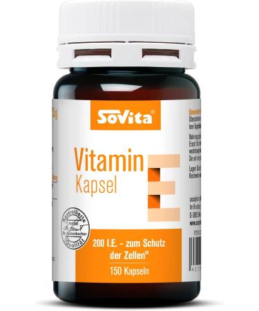 Sovita Vitamin E Capsules - Premium Antioxidant Supplement for Skin & Health | Worldwide Shipping Available - Buy Online on GoSupps.com