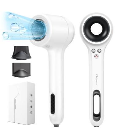 Ionic Hair Dryer Chignon Hair Blow Dryer 1600W Lightweight Fast Drying with 2 Concentrator Nozzles 3 Temperature /2 Speed for Home Travel