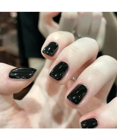 Black Nail Polish Nail Varnish Quick Dry Long Lasting Nail Polish Water Based Formula Non-toxic No Need Baking Nail Varnish for Women Girls DIY Nail Art Manicure at Home - Buy Online on GoSupps.com