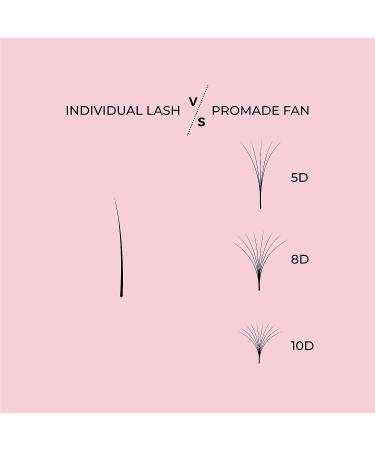 Handmade Volume Eyelashes | 12D 0.03 D Curl | 9-18mm Length | Long Lasting | Easy Application - Buy Online on GoSupps.com