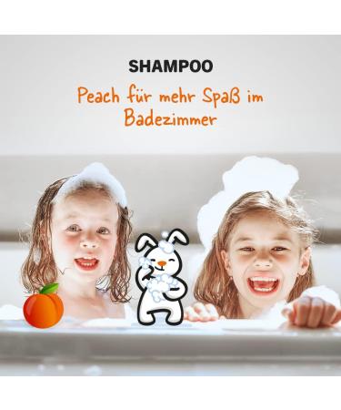  Sanosan sanosan Peach Shampoo for Children and Babies 3 x 200 ml - Organic Olive Extract and Milk Protein Shampoo - Hair Care Shampoo for Children and Babies - Buy Online on GoSupps.com
