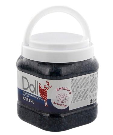 Kosmetex Azulen Techno Wax Beads for Professional Waxing - 1000g Doll Tin with Lid No Fleece Strips Required - International Shipping Available - Buy Online on GoSupps.com