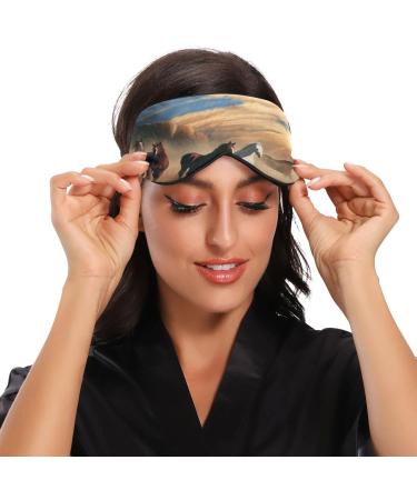 WELLDAY Running Horse Sleep Mask - Adjustable Blindfold for Men and Women - Buy Online on GoSupps.com