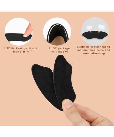 KINBOM 2 Pairs Heel Grips - Self-Adhesive Cushions for Loose Shoes | Heel Pads for High Heels & Sneakers - Men & Women (Black & Nude) - Buy Online on GoSupps.com