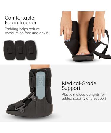 BraceAbility Short Walking Boot - Orthopedic Medical Walker for Broken Toe Sprained Ankle Metatarsal Stress & Post-Op Support | Left/Right Foot - Fits Men & Women (M - Buy Online on GoSupps.com