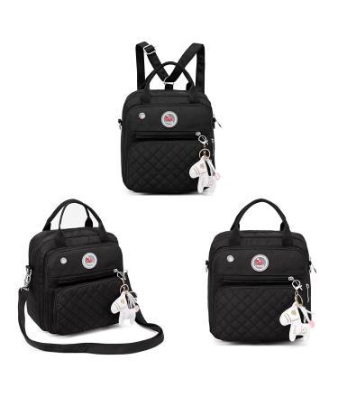 Small Waterproof Baby Diaper Bag Tote Messenger Backpack-Black - Buy Online on GoSupps.com