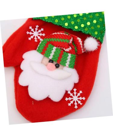 LABRIMP 3pcs Ornament Candy Bags Christmas Decor Christmas Pouch Christmas Bag Gloves Window Bag Size 2 As Shown - Buy Online on GoSupps.com