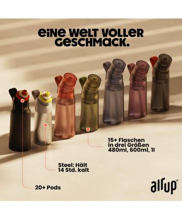 air up Multipack Kola | 6 Pods | Coffret d couverte sans sucre pour 30 litres d eau pour la gourde air up originale - Buy Online on GoSupps.com