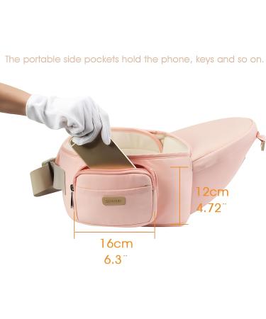 SONMEI Ergonomic Baby Carrier with Hip Seat - 360 Positions, Soft & Breathable - Pink - Buy Online on GoSupps.com