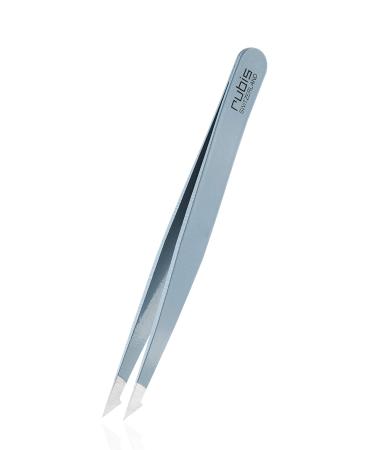 Rubis tweezers Evolution 2in1 - pointed weird and fine - splinter tweezers for ingrown hair and splinter - pluck eyebrows - light blue