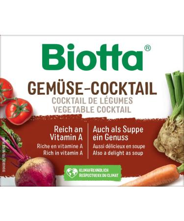 Biotta Mixed Vegatable Cocktail Juice 500ml - Pack of 6 - Buy Online on GoSupps.com