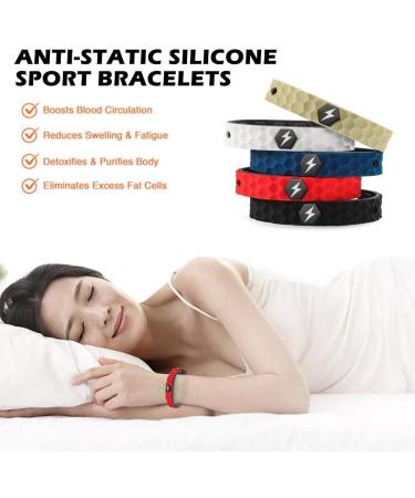 Shop Silicone Sports Bracelet for Adults - Light Blue Energy Wristband for Men & Women | Perfect Birthday Accessory - Buy Online on GoSupps.com