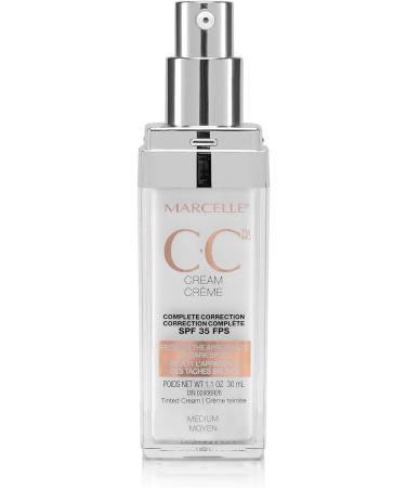 Marcelle CC Cream SPF 35 Medium Complete Correction & BB Cream Beauty Balm Light to Medium Medium CC Cream + BB Cream - Buy Online on GoSupps.com