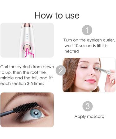 TouchBeauty Heated Eyelash Curler - Professional Portable Electric Makeup Tool AG-1859W - Buy Online on GoSupps.com
