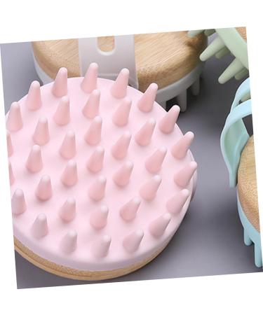 SESESFOUFU Shampoo Brush & Scalp Massager - Pink Scrubber for Hair Care & Peeling - 8.4x8x7.4cm | International Shipping Available - Buy Online on GoSupps.com