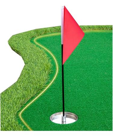 Mini Golf Cup and Flags - Red Replacement Set for Putting Green - 1pcs - Buy Online on GoSupps.com