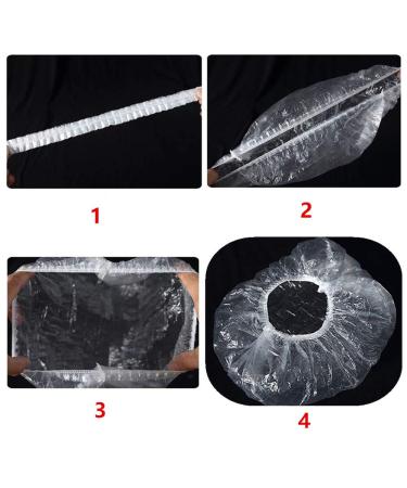 200 Pcs Disposable Shower Caps - Waterproof Clear Large Hair Cap for Women - Ideal for Spa, Home, Hotel, and Salon Use - Portable Travel Essential - Buy Online on GoSupps.com