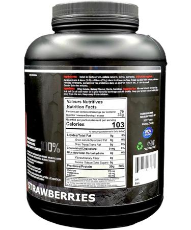 Extreme ISO 100% whey protein isolate 5lbs (2.27 kg) no fat low calories protein source to promote muscle growth fat burning and fast recovery (Strawberry) Strawberry 2.27 kg (Pack of 1) - Buy Online on GoSupps.com