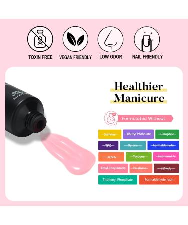 AIMEILI Nail Extension Gel 30ML Pink False Nail Gel Acrylic Gel Builder Nail Gel UV LED Nail Enhancement Gel Nail Thickening for DIY Salon Nail Art Design 041 - Buy Online on GoSupps.com