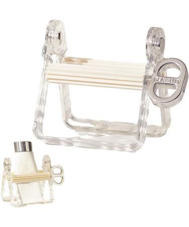 Toothpaste Holder Dispenser - Multipurpose Toothpaste Squeezer No Drilling | Dispenser Tool Strong and Sturdy for Hand Cream Makeup Remover Tosier White - Buy Online on GoSupps.com