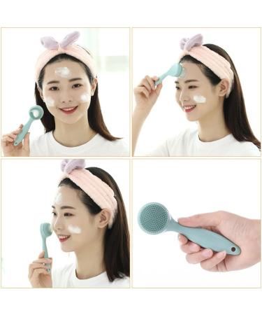 Milist Silicone Face Cleaning Brush Set Manual Rubber Peeling & Pore Cleansing Pad for Blackhead Removal & Face Massage - Buy Online on GoSupps.com