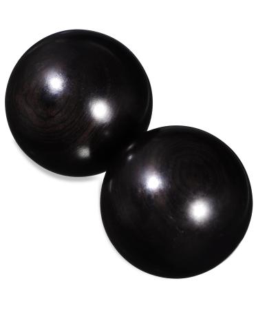 Frcolor 2st older wooden hand balls Chinese handballs Massage handball handball gifts rosewood handball massage ball wood carvings chinese balls massage device made of wood