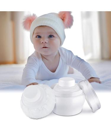 Body Powder Container Set with Fluffy Puff Kit - Baby Care Powder Box & Travel-Friendly Puff Case - Buy Online on GoSupps.com