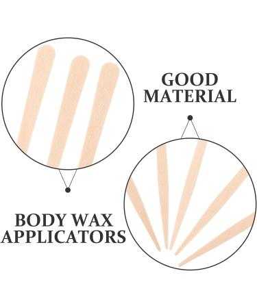Nolitoy 100 Wood-Wax Applicator Sticks - Hair Removal & Smooth Skin | Eyebrow Lip & Nose Waxing Supplies - International Shipping Available - Buy Online on GoSupps.com