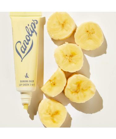 Lanolips Banana Balm Lip Sheen - Creamy Conditioning Gloss for Lasting Hydration - 12.5g - Buy Online on GoSupps.com
