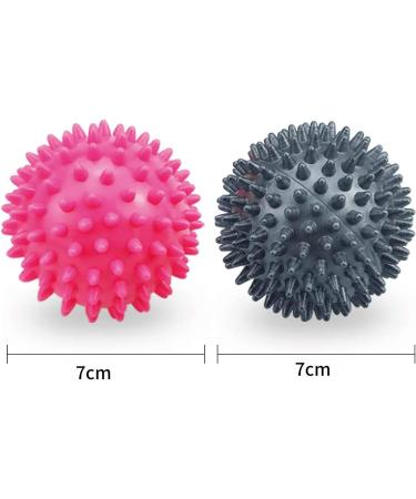Hedgehog Ball Massage Set of 2 - 7cm Knobbed Balls for Back Legs Feet & Hands Muscle Relief - Different Hardness Levels - International Shipping - Buy Online on GoSupps.com