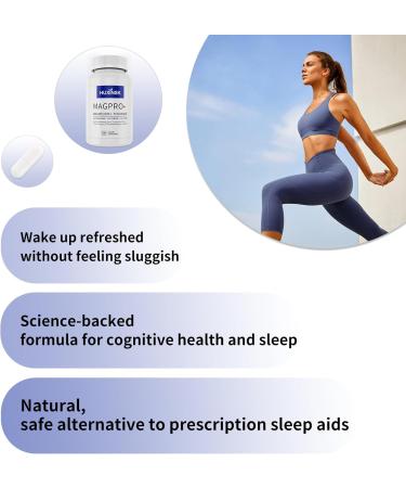 Magnesium Glycinate Capsules 350mg per Serving 120 Capsules High Absorption Rate Melatonin-Free Formula - Buy Online on GoSupps.com