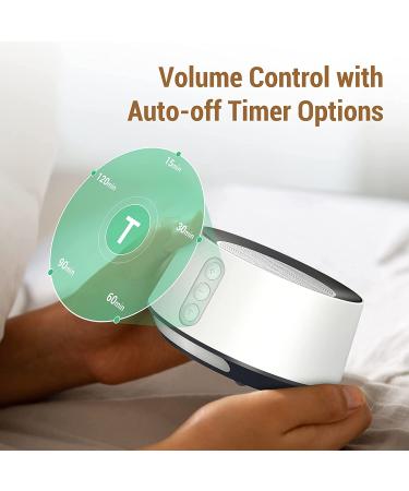 Fitniv White Noise Machine with Adjustable Baby Night Light | 14 High Fidelity Soundtracks | Timer & Memory Feature | Plug-in Baby & Adult Sleep Sound Machine - Buy Online on GoSupps.com