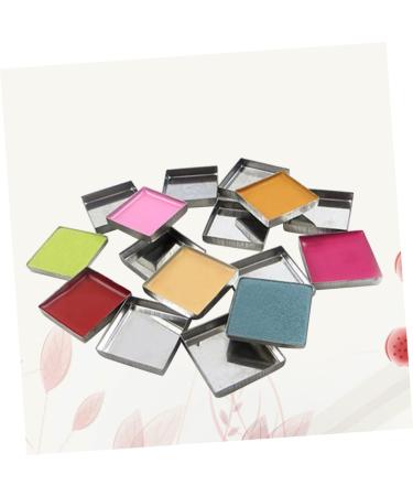 FOMIYES 56pcs Metal Pans for Eyeshadow Empty Eyeshadow Tin Pan Aluminum Plate Tin Pot Iron Plate medium Silver - Buy Online on GoSupps.com