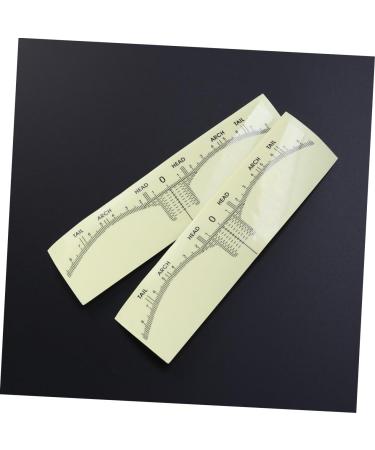 Hemoton 200 Pcs Eyebrow Shaping Stencils Microblading Measuring Tools Eyebrow Ruler Sticker Disposable - Buy Online on GoSupps.com