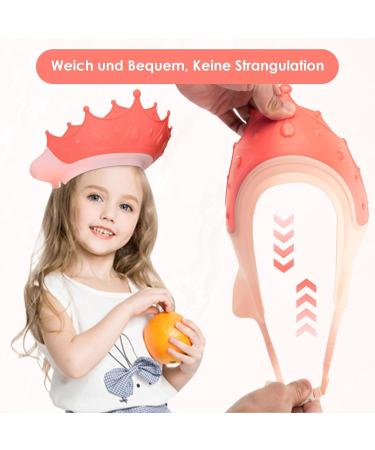 Buy Adjustable Shower Hood for Kids - Hair Washing Protection Shield for Toddlers (1-9 Years) - Pink - Buy Online on GoSupps.com