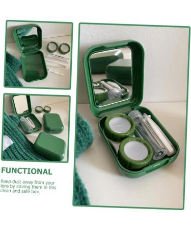 Ultechnovo Glitter Contact Lens Container Set - Travel-Friendly Makeup Case & Mirror Tool for Easy Removal - Buy Online on GoSupps.com