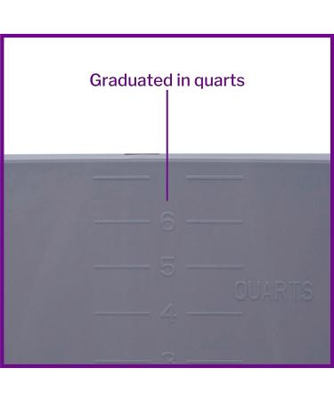 McKesson Plastic Wash Basin - 7 qt - Rectangle Design - 1 Count - Pack of 1 - Buy Online on GoSupps.com