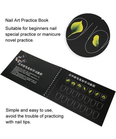 Nail Art Practice Template Learning Book Manicure Drawing Painting Exercise Tool with A Variety of Patterns for Beginners (Paibihua) - Buy Online on GoSupps.com