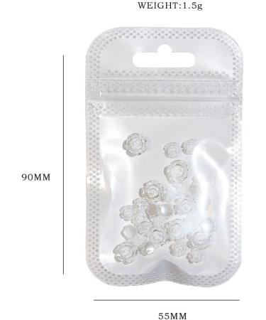 Nails Art Accessories Glitter Stones Manicures DIY Nail Art Decorations Aurora/White/Mix Color Camellia 3D Resin(02) - Buy Online on GoSupps.com