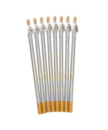 FRCOLOR 8pcs Eyeliner with Brighten -in- Makeup Strokes Eyebrow Girls Tool Pen Pencil Women Sharpener