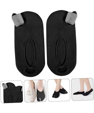 Invisible Boat Socks for Men & Women | Bunion Correcting Sock Adjusters | Polyester Fiber | Black | 1 Pair - Buy Online on GoSupps.com