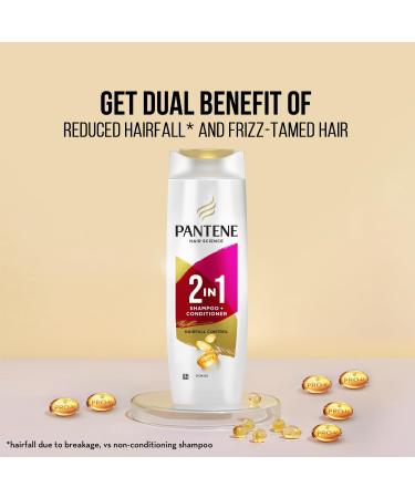 Pantene 2 in 1 Anti Hair Fall Shampoo + Conditioner 180ml - Nourish & Strengthen | International Shipping Available - Buy Online on GoSupps.com